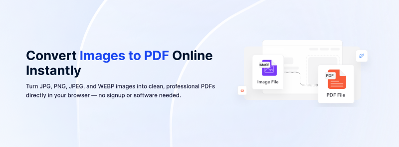 The easiest way to convert images to pdf online