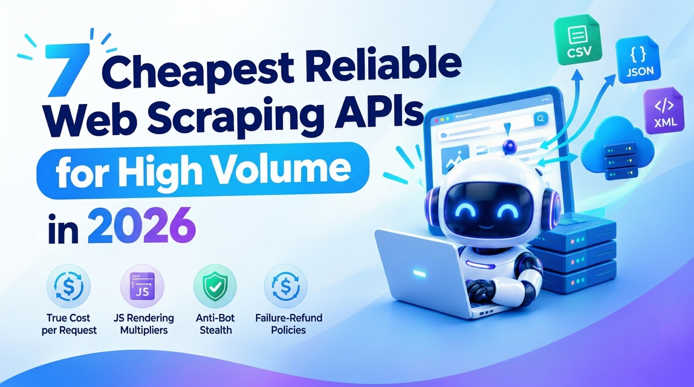 7 Cheapest Reliable Web Scraping APIs for High Volume in 2026