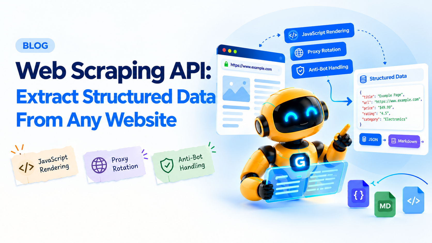 Extract structured data from any website.