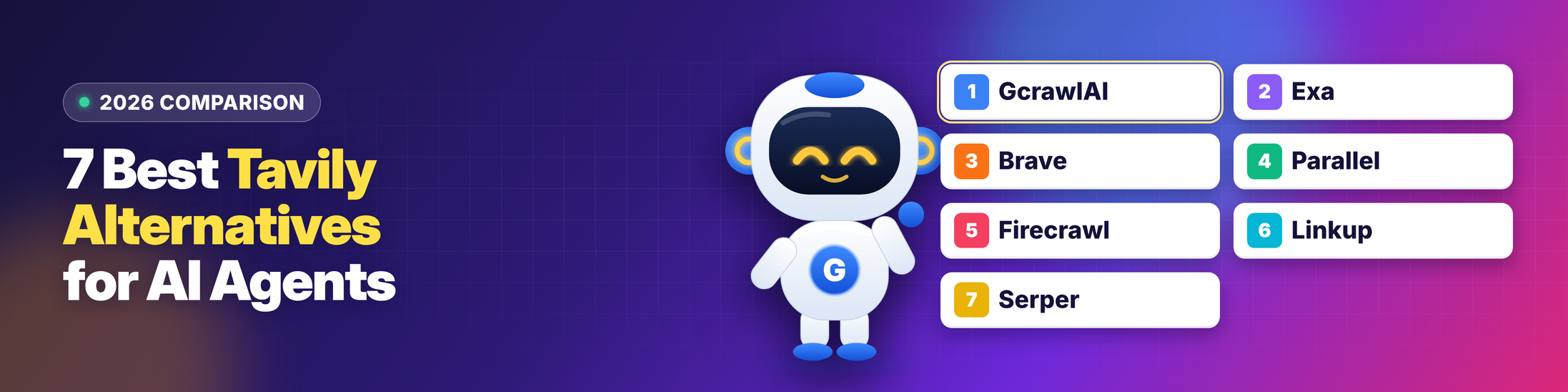 7 Best Tavily Alternatives for AI Agents in 2026