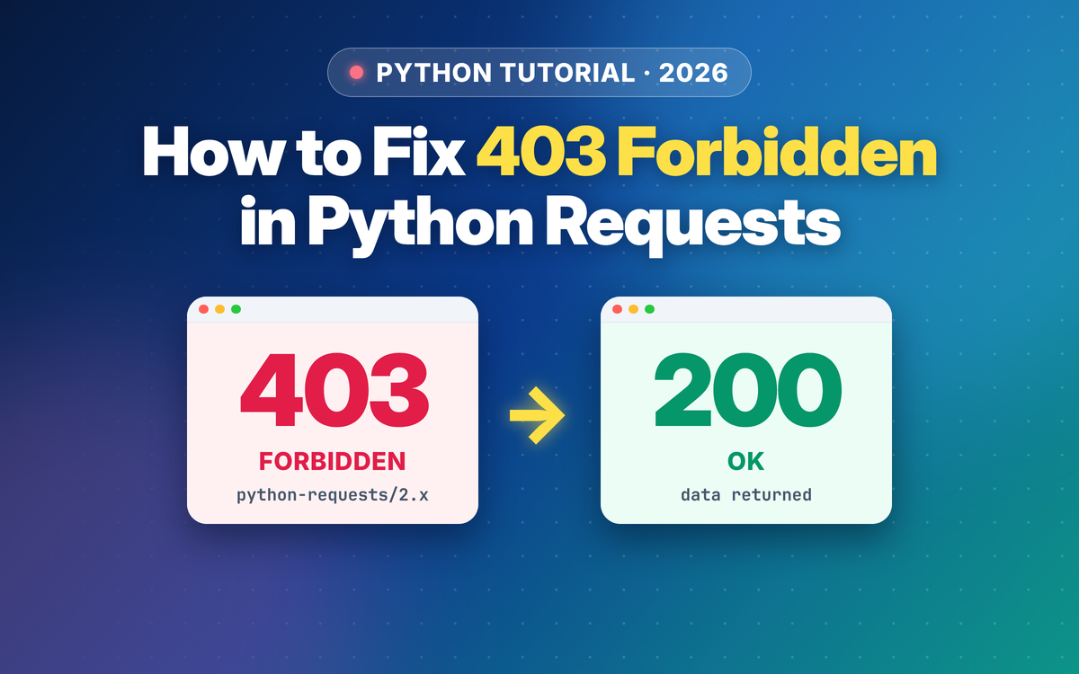 How to Fix 403 Forbidden Errors in Python Requests (2026)