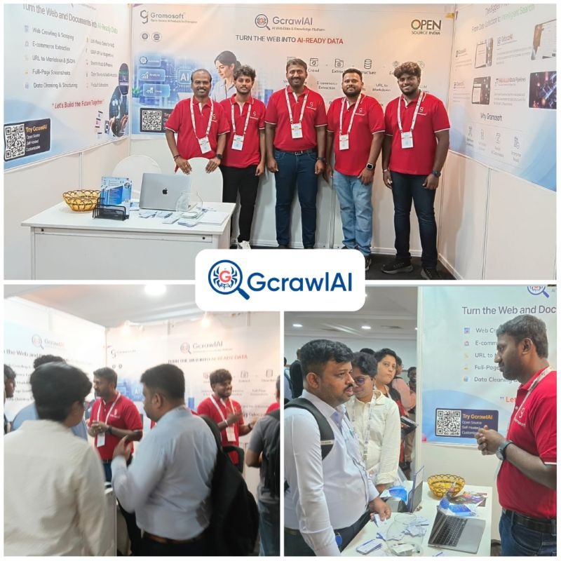 Gramosoft & GcrawlAI at Open Source India 2026: Showcasing Open-Source Web Intelligence at Booth SA-3