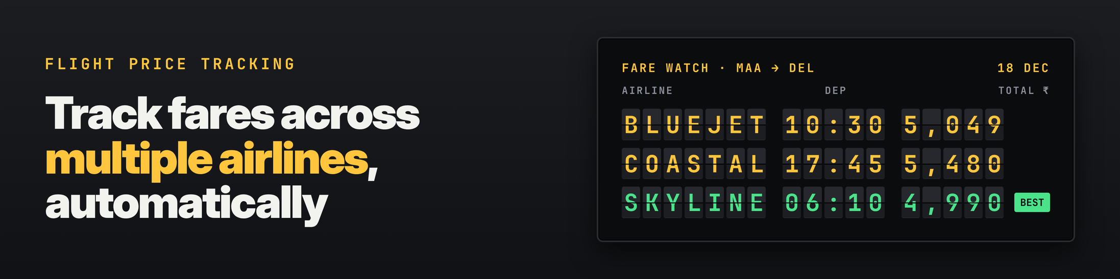 How to Track Flight Prices Across Multiple Airlines Automatically